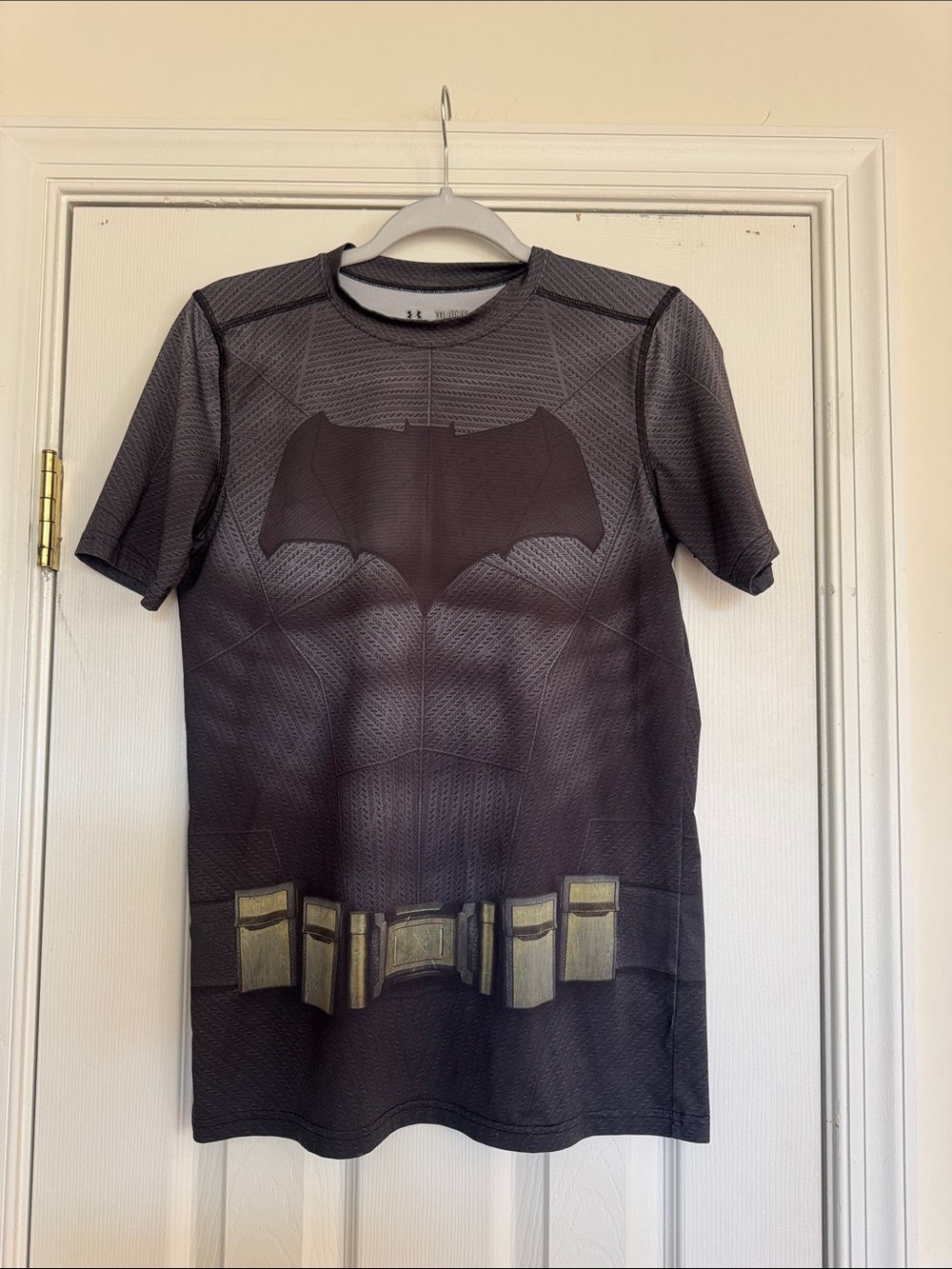 Under Armour Boys Black Batman Graphic Short Sleeve Tee